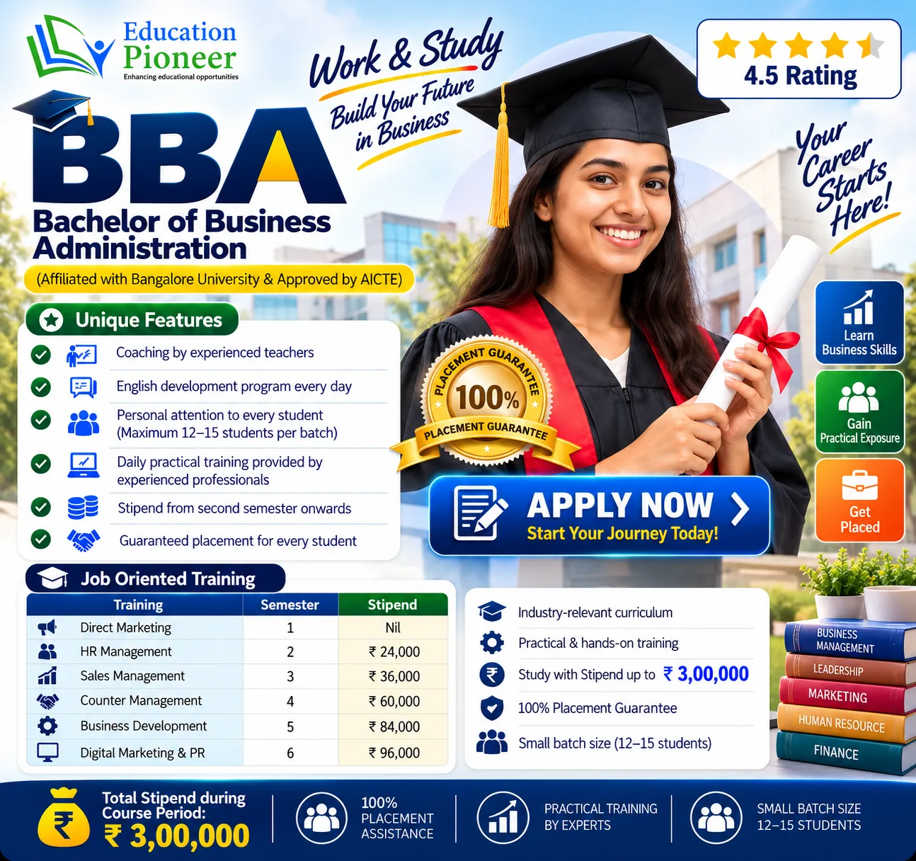 BBA Career Starts Here - Education Pioneer