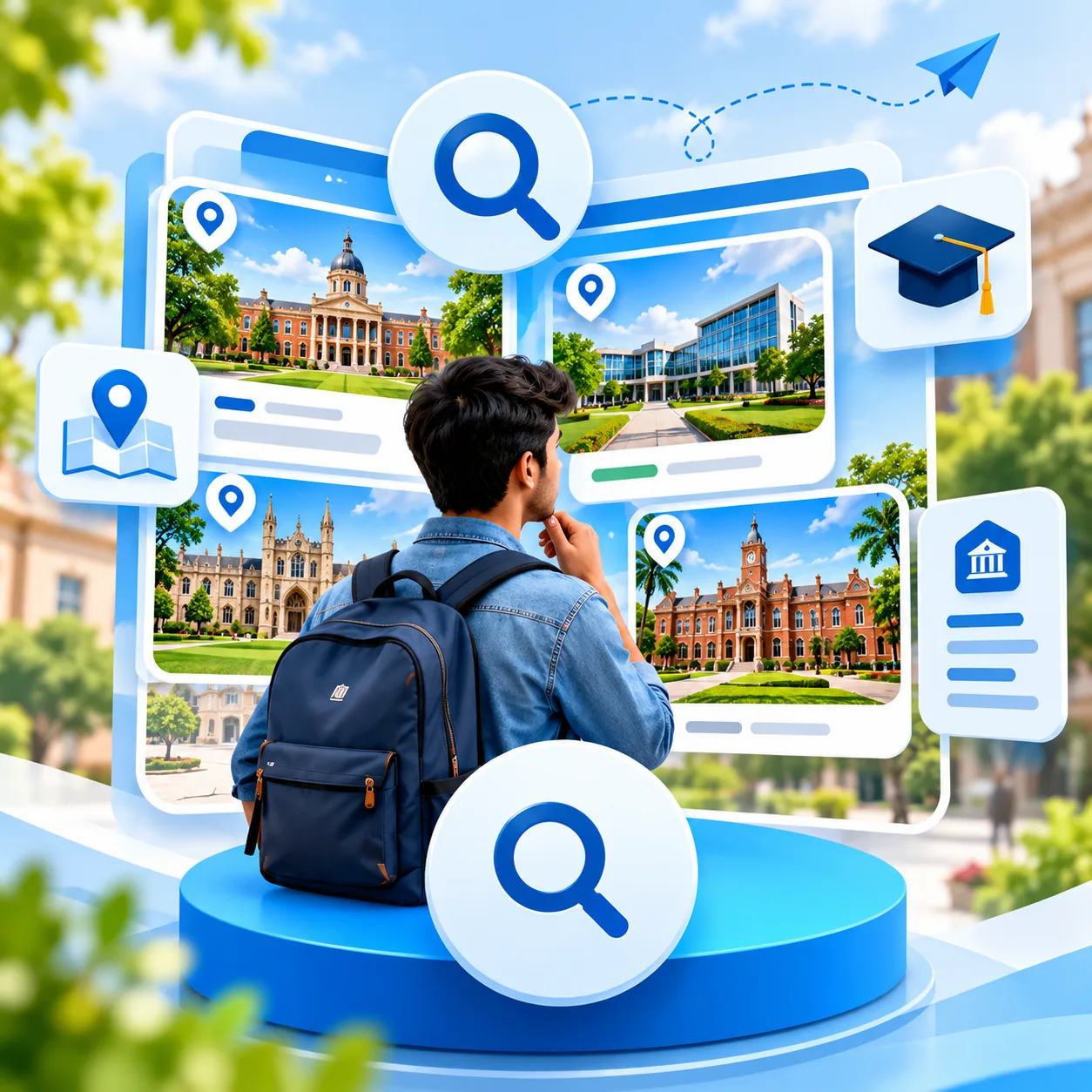 Exploring Colleges Through a Digital Campus Map