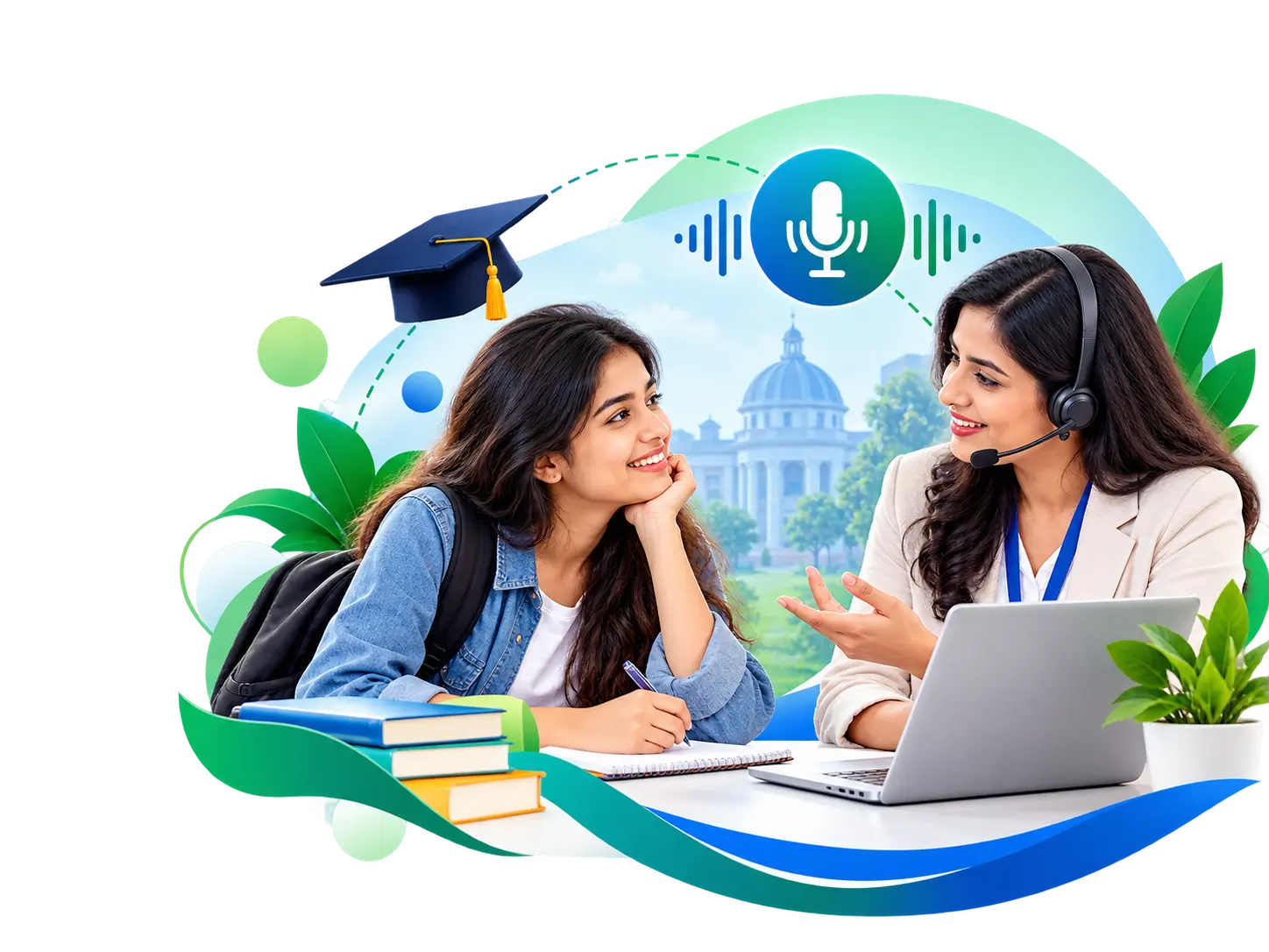 Student exploring college courses and admission guidance with Education Pioneer