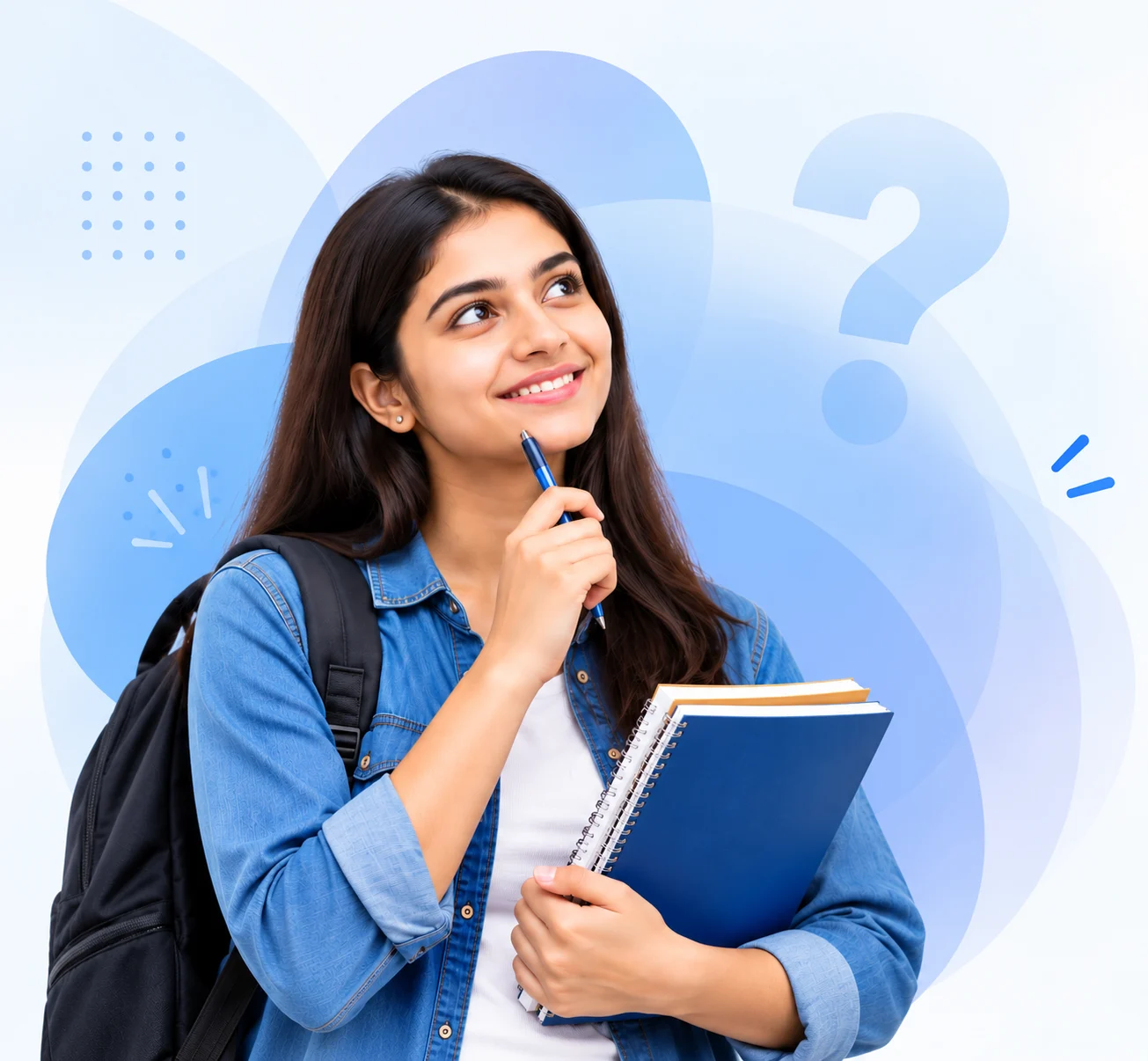 Student exploring college and course options