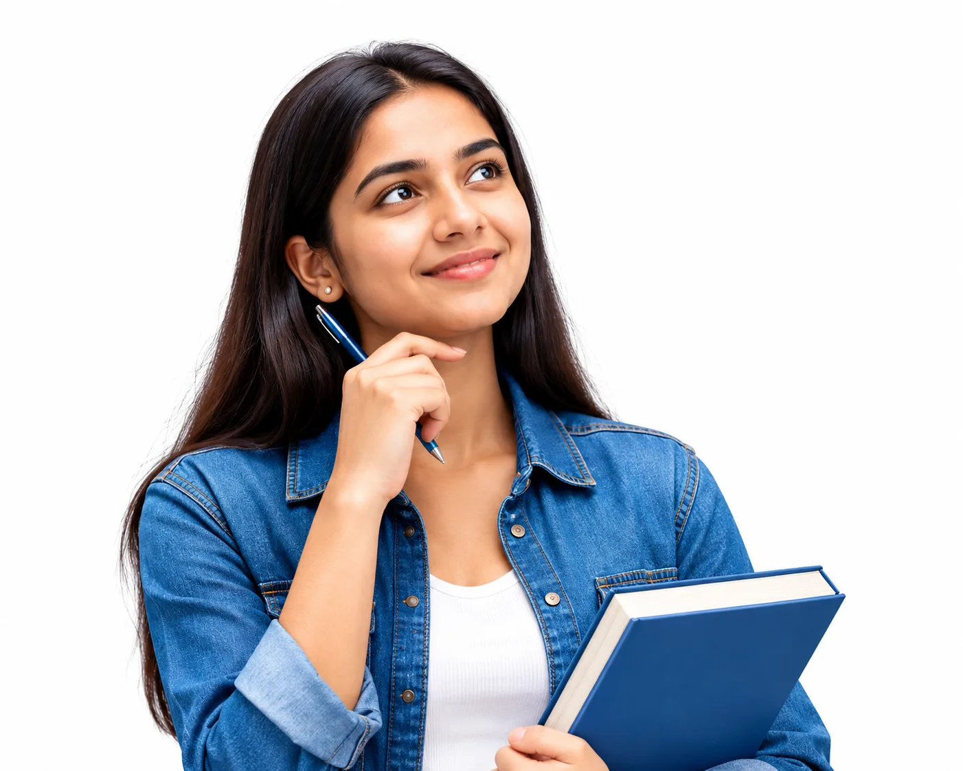 Student thinking about which course to choose